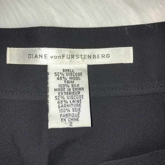 DIANE VON FURSTENBERG | Black Pencil Skirt Size 2 - Picture 4 of 7